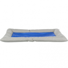 Chladiaci obdĺžnikový pelech Cool Dreamer s okrajom šedo/modrý Chladiaci obdĺžnikový pelech Cool Dreamer s okrajom šedo/modrý
