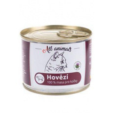 All Animals CAT konz. Hovězí mleté 200g All Animals CAT konz. Hovězí mleté 200g