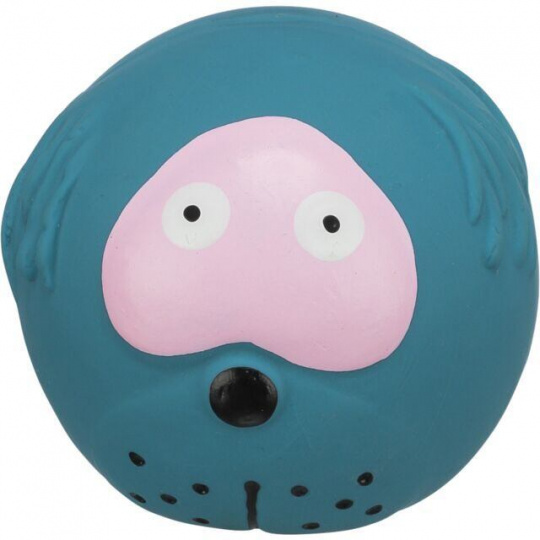 Míček s obličejem, latex 6 cm