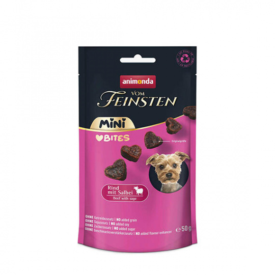 ANIMONDA VF Mini Bites pamlsky - hovězí, šalvěj 50 g