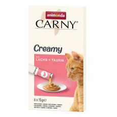 Animonda CARNY Creamy Salmon, krémový pamlsek, losos s taurinem, 6 x 15 g