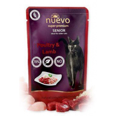 Nuevo kočka kapsa Senior Drůbeží a Jehněčí s rýží 85g Nuevo kočka kapsa Senior Drůbeží a Jehněčí s rýží 85g