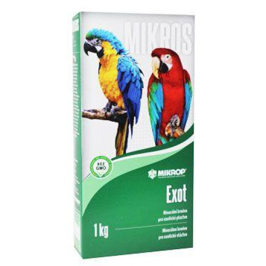 Mikrop Mikros Exot pro papoušky plv 1kg krabička