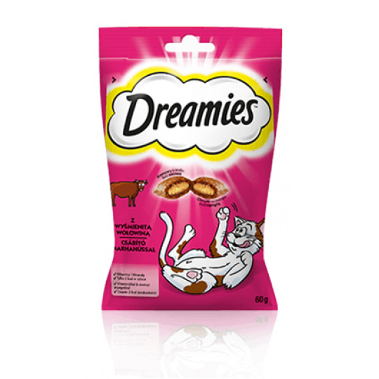 Dreamies 4008429037948 suché krmivo pro kočky 60 g Dospělý jedinec Hovězí