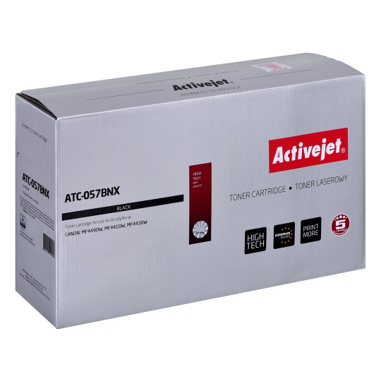 Activejet ATC-057BNX toner pro tiskárny Canon; náhradní Canon CRG-057HBK; Supreme; 10 000 stran; černý, s CHIPem