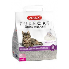 Podestýlka PURECAT mineral light clumping 5l Zolux Podestýlka PURECAT mineral light clumping 5l Zolux