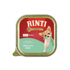 Rinti Dog Gold Mini vanička jelen+hovězí 100g Rinti Dog Gold Mini vanička jelen+hovězí 100g