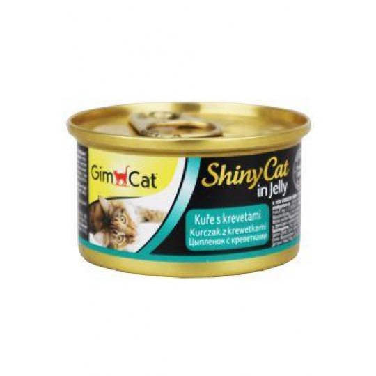 GimCat ShinyCat konz. kuře&krevety 70g GimCat ShinyCat konz. kuře&krevety 70g