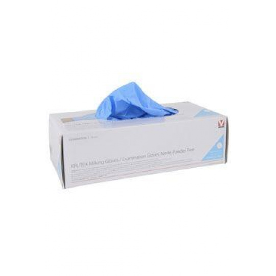 Rukavice nest.vyš.KRUTEX Nitril vel.M/100ks silné