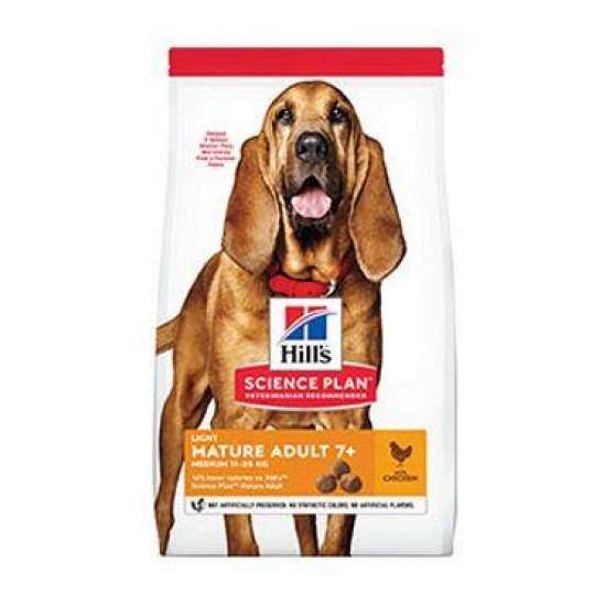 Hill's Can. SP Mature Adult 7+ Light Med.Chicken 14kg Hill's Can. SP Mature Adult 7+ Light Med.Chicken 14kg