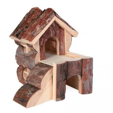 Dřevěný domek BJORK pro křečky, 2 místnosti 15 x 15 x 16 cm Dřevěný domek BJORK pro křečky, 2 místnosti 15 x 15 x 16 cm