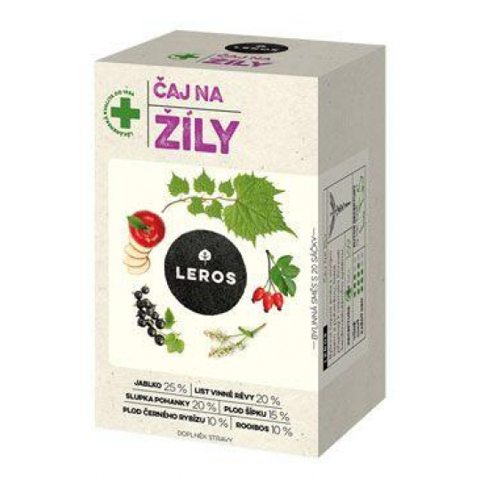 Čaj Leros Na žíly 20x2g