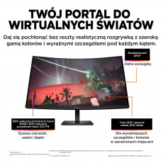 HP OMEN by HP 32c počítačový monitor 80 cm (31.5") 2560 x 1440 px Quad HD Černá