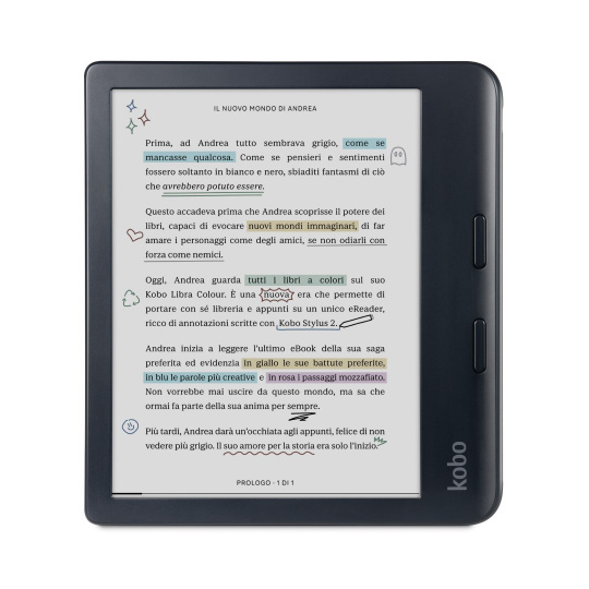 Rakuten Kobo Libra Colour čtečka elektronických knih Dotyková obrazovka 32 GB Wi-Fi Černá