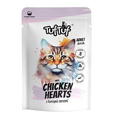 Tuf Tuf Cat Paštéta s hydinovými srdiečkami kapsička 300g
