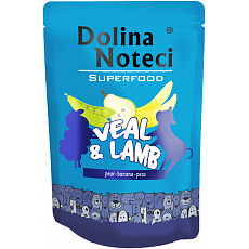 DOLINA NOTECI SUPERFOODS telecí a jehněčí kapsička pro psy 300 g