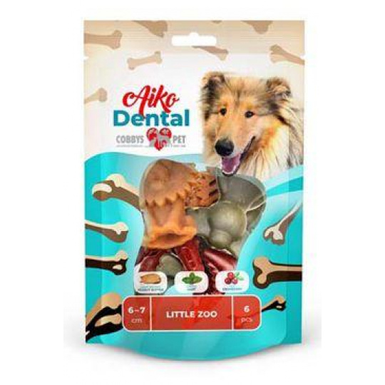 Pochoutka Aiko Dental Little Zoo 6-7cm/150g/6ks