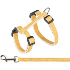 Postroj pro kočky s vodítkem, 27-45 cm/ 13 mm, 1,2 m, okrová Postroj pro kočky s vodítkem, 27-45 cm/ 13 mm, 1,2 m, okrová