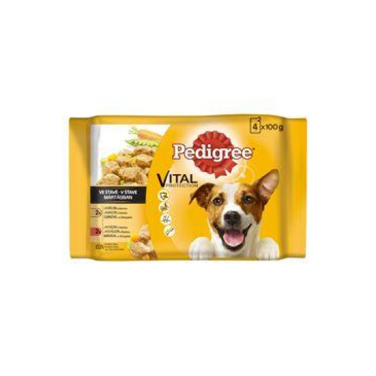 Mars PEDIGREE kapsička dog ADULT Multipack kura&zelenina a hovädzie&zelenina v šťave 4 x 100 g Mars PEDIGREE kapsička dog ADULT Multipack kura&zelenina a hovädzie&zelenina v šťave 4 x 100 g