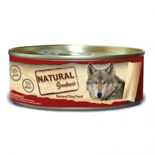 Natural Greatness pierś z kurczaka, puszka dla psów 156 g