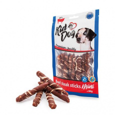 KIDDOG hovězí steak na buvolí tyčince 7-8cm 80 g KIDDOG hovězí steak na buvolí tyčince 7-8cm 80 g