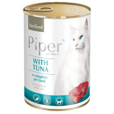 DOLINA NOTECI Piper Sterilised with tuna - mokré krmivo pro kočky - 400g