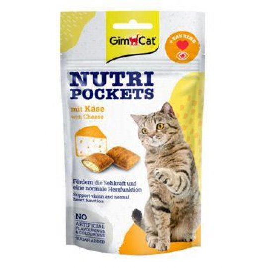 GimCat Nutri Pockets se sýrem 60g