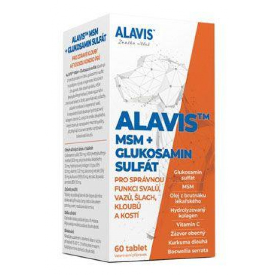 Alavis MSM+Glukosamin sulfát 60tbl