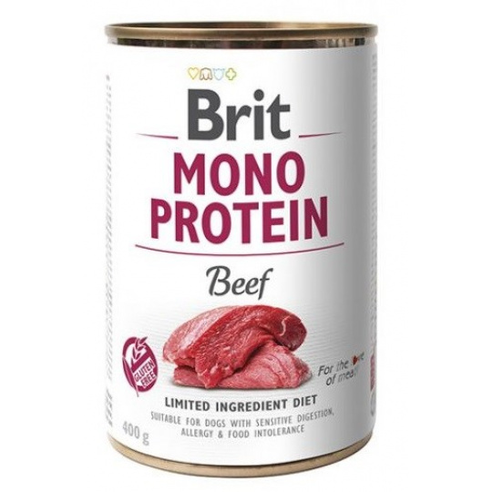 BRIT Mono Protein Beef - mokré krmivo pro psy - 400 g