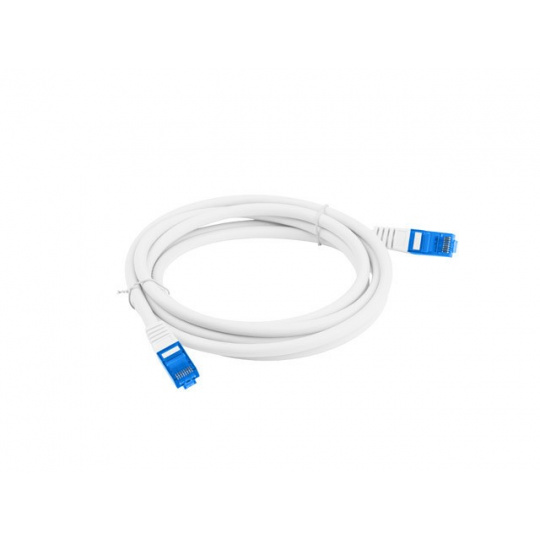 LANBERG PATCHCORD S/FTP CAT.6A 1M BÍLÝ LSZH