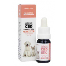 CBD olej pro malé psy a kočky 5%, 10ml CBD olej pro malé psy a kočky 5%, 10ml