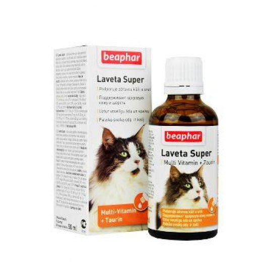 Beaphar Laveta Super vit. vyživující srst kočka 50ml