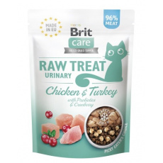 BRIT Care Raw Treat Urinary chicken with turkey - pamlsek pro kočky - 40g