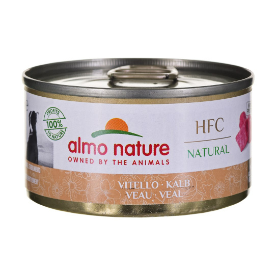 ALMO Nature HFC NATURAL telecí - vlhké krmivo pro dospělé psy - 95 g