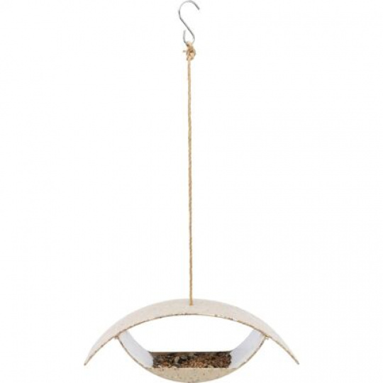 Oko - venkovní krmítko k zavěšení, 32,5 x 12 x 10,1 cm, hnědá - LIMITOVANÁ NABÍDKA