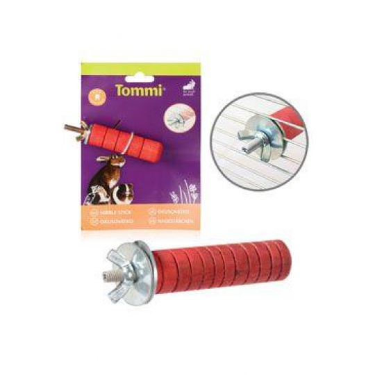 Hračka hlodavec okusovátko S, červené 7cm Tommi Hračka hlodavec okusovátko S, červené 7cm Tommi