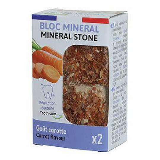Minerální kámen NUTRIMEAL hlodavci mrkev 2x100g Zolux Minerální kámen NUTRIMEAL hlodavci mrkev 2x100g Zolux