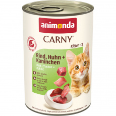 ANIMONDA konzerva CARNY Kitten - hovězí, kuře, králík 400g ANIMONDA konzerva CARNY Kitten - hovězí, kuře, králík 400g