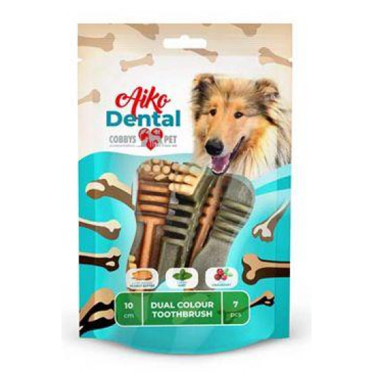 Pochoutka Aiko Dental Dual Colour Toothbrush 10ks/170g