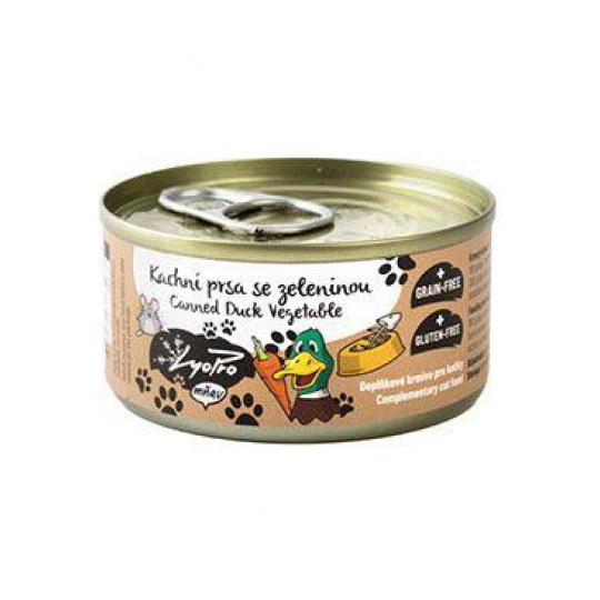 Lyopro Cat konz. Kachní prsa se zeleninou 85g