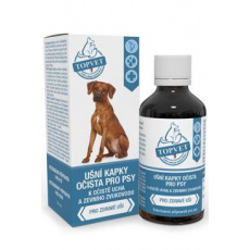 Ušní lihové kapky očista pro psy TOPVET 50ml Ušní lihové kapky očista pro psy TOPVET 50ml