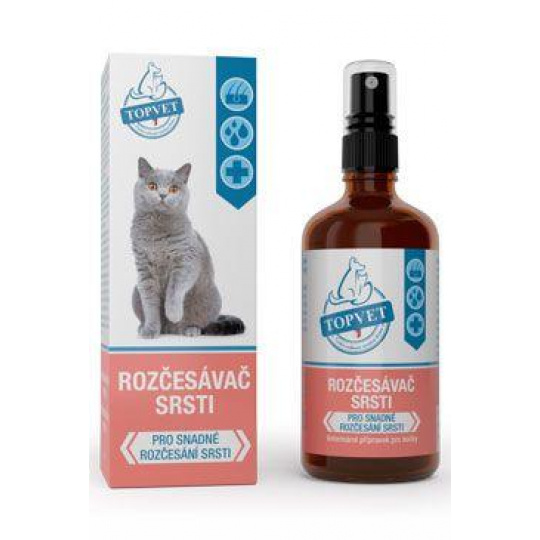 Rozčesávač srsti pro kočky TOPVET 100ml Rozčesávač srsti pro kočky TOPVET 100ml