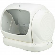 Automatická samočisticí toaleta pro kočky, XL: 63 × 51 cm, bílá Automatická samočisticí toaleta pro kočky, XL: 63 × 51 cm, bílá