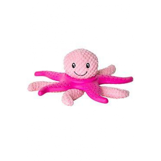 Hračka pes OCTOPUS & STARFISH plyš,TPR růžov.27cm Kiwi Hračka pes OCTOPUS & STARFISH plyš,TPR růžov.27cm Kiwi