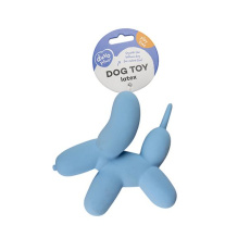 Hračka DUVO+ latexový balón teriér, pískajúci, modrý 14x6x14,5 cm