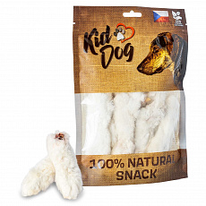 KIDDOG 100% Natural Snack, králičie nožičky so srsťou 12 cm, 10 ks / bal.
