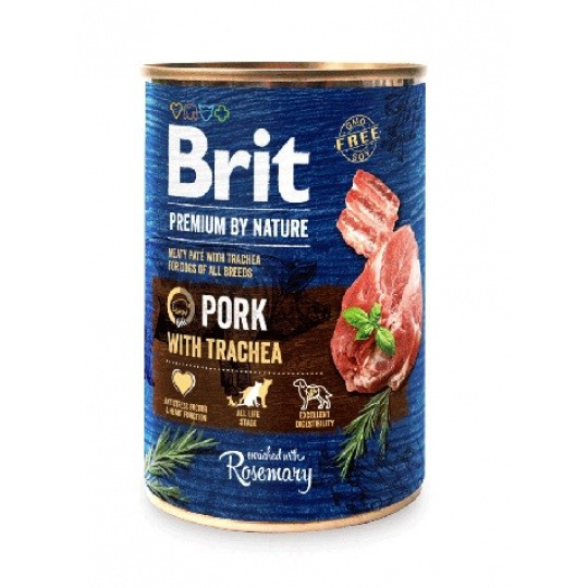 BRIT Premium by Nature Pork with trachea - mokré krmivo pro psy - 400g