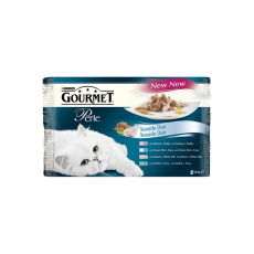 Nestlé GOURMET PERLE cat Multipack duo losos&treska kapsička 4x85 g