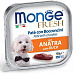 MONGE FRESH - paštika a kousky s kachnou 100 g pro psy