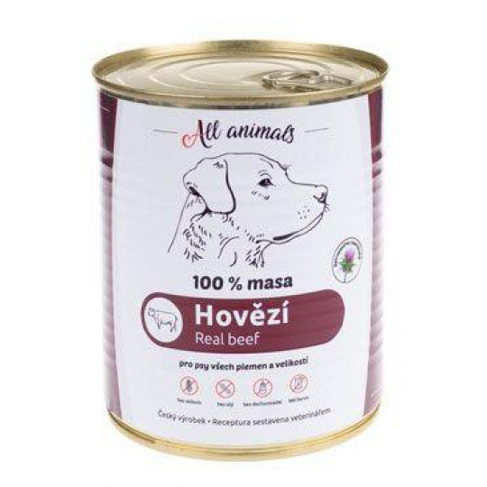 All Animals DOG konz. Hovězí mleté 800g